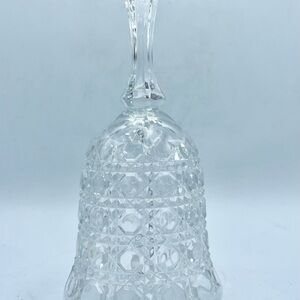 Vintage 1940s Federal Glass Co Bell 7" EAPG Windsor Botton Cane Pattern Clear